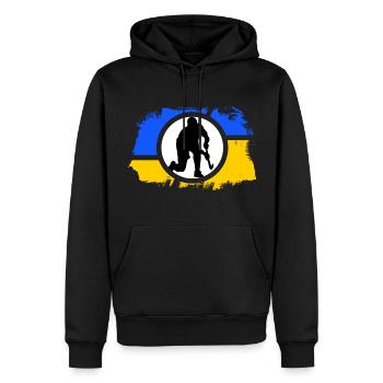 Hockey sur gazon, héros du hockey, légende du hockey - Sweat à capuche Premium bio Homme - noir - Devant - Nico (187cm)