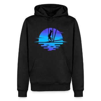 Einrad Einradartist unicycle Einradfahrerin - Männer Premium Bio Hoodie - Schwarz - Vorne - Nico (187cm)