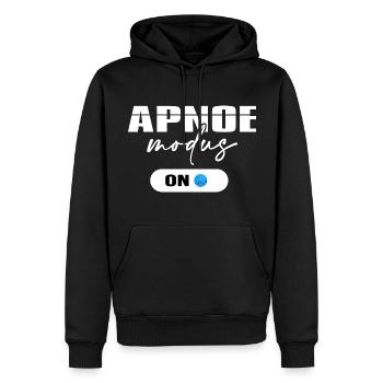 Plongeur Oxygène Mode Apnée Plongée Temps de plongée - Sweat à capuche Premium bio Homme - noir - Devant - Nico (187cm)