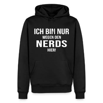 gamer nerds online game play zocker community - Männer Premium Bio Hoodie - Schwarz - Vorne - Nico (187cm)
