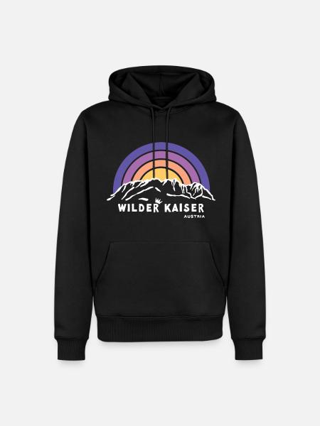 Wilder Kaiser Tirol Kitzbühel Österreich Wandern - Männer Premium Bio Hoodie - Schwarz
