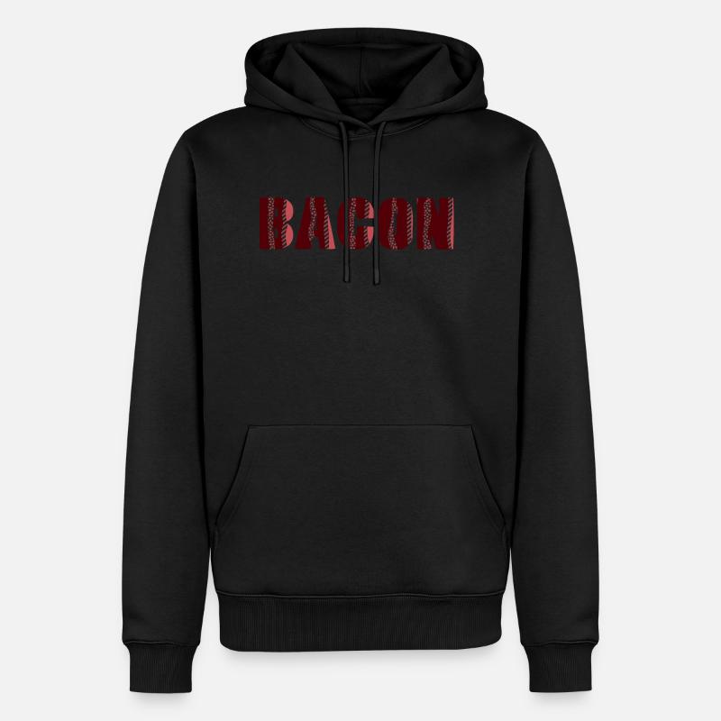 BACON - Men’s Premium Organic Hoodie - black