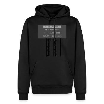 I’m This Old - design de jeu rétro - Sweat à capuche Premium bio Homme - noir - Devant - Nico (187cm)