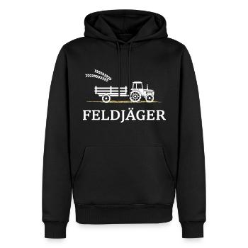 Traktor Traktorfahrer Landwirt Acker Feld - Männer Premium Bio Hoodie - Schwarz - Vorne - Nico (187cm)
