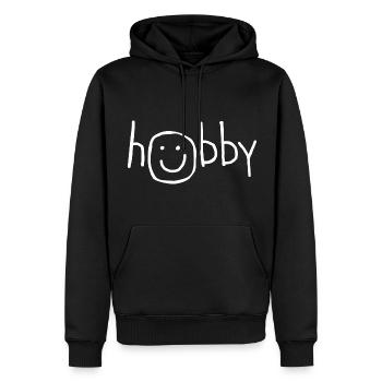 Hobby Smile Freizei Activity - Men’s Premium Organic Hoodie - black - Front - Nico (187cm)