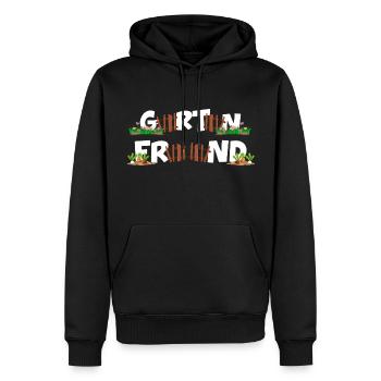 gartenfreund schrebergarten erntezeit gartenarbeit - Männer Premium Bio Hoodie - Schwarz - Vorne - Nico (187cm)