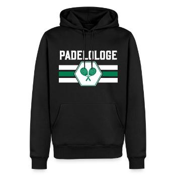 Padel Padeltennis Padeltennisspieler - Männer Premium Bio Hoodie - Schwarz - Vorne - Nico (187cm)