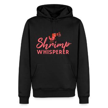 Murmure de crevettes - Sweat à capuche Premium bio Homme - noir - Devant - Nico (187cm)