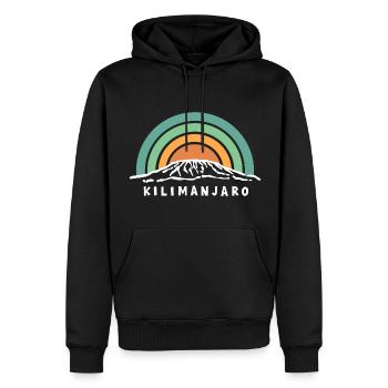 Kilimanjaro Kilimanjaro Kenya Tanzania Souvenir - Men’s Premium Organic Hoodie - black - Front - Nico (187cm)