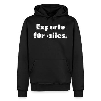 Lustiges Experte für alles Profi Handwerker Geek - Männer Premium Bio Hoodie - Schwarz - Vorne - Nico (187cm)