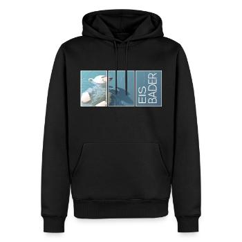 eisbader winterbader kälte winterschwimmer eisbär - Männer Premium Bio Hoodie - Schwarz - Vorne - Nico (187cm)