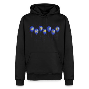 ukraine slava ukraini stand avec ukraine kiev - Sweat à capuche Premium bio Homme - noir - Devant - Nico (187cm)