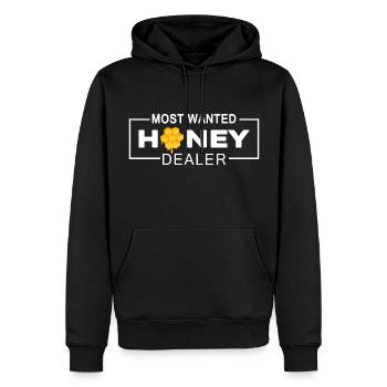 imker honigbiene honey-dealer - Männer Premium Bio Hoodie - Schwarz - Vorne - Nico (187cm)