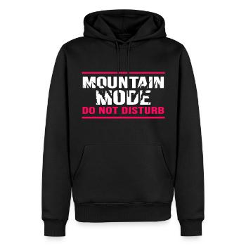 Klettern Bergsport Bouldern Klettersport alpin - Männer Premium Bio Hoodie - Schwarz - Vorne - Nico (187cm)