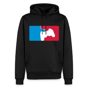 esports - Männer Premium Bio Hoodie - Schwarz - Vorne - Nico (187cm)
