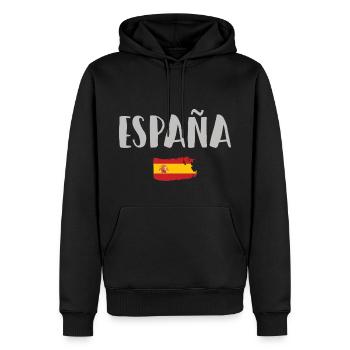 Spanien Fußball Trikot Spanische Flagge - Männer Premium Bio Hoodie - Schwarz - Vorne - Nico (187cm)