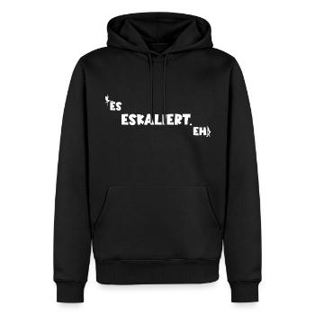 Bier Disko Disco Festival Party Lustig Design - Männer Premium Bio Hoodie - Schwarz - Vorne - Nico (187cm)