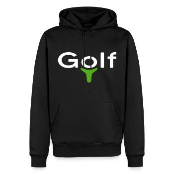 Golf Golfsport Golfspieler Golfplatz Handicap - Männer Premium Bio Hoodie - Schwarz - Vorne - Nico (187cm)