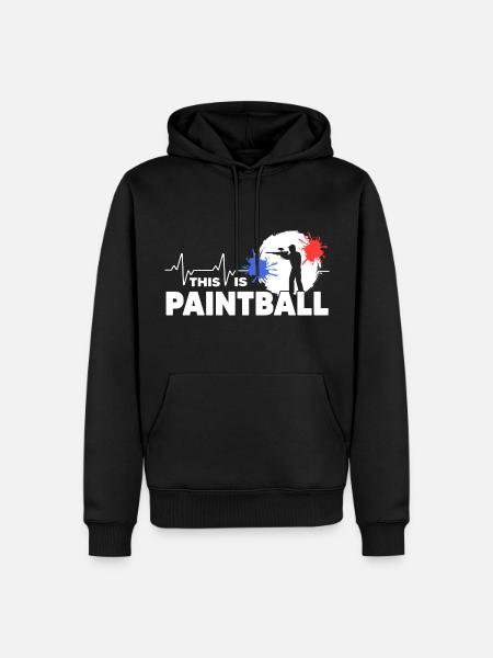 Paintball Gotcha Paintball Player - Men’s Premium Organic Hoodie - black