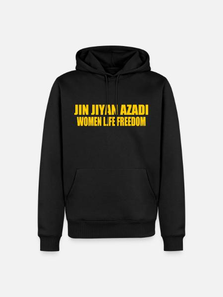 jin jiyan azadi women life freedom - Herre Premium økologisk hoodie - sort