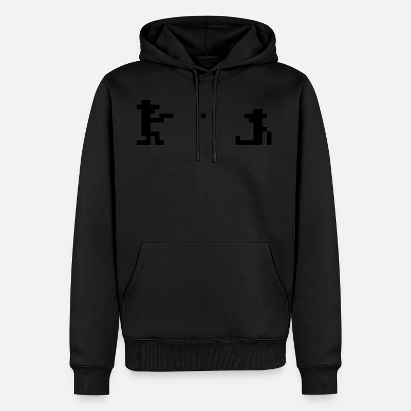 rétro Outlaw - Sweat à capuche Premium bio Homme - noir