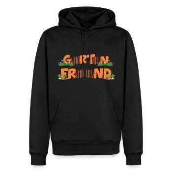 Garden Friend Allotment Gardening Organic Garden - Men’s Premium Organic Hoodie - black - Front - Nico (187cm)