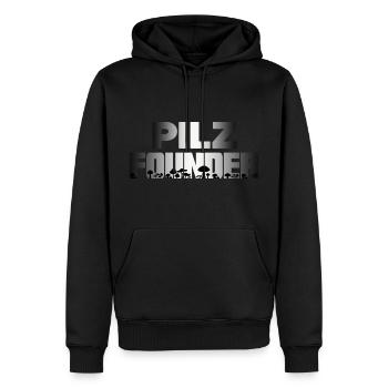 Pilzzeit Pilzsammler Pilzkenner sammelt Pilze - Männer Premium Bio Hoodie - Schwarz - Vorne - Nico (187cm)