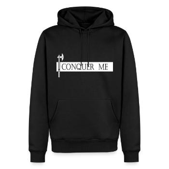 gamer nerd online gameplay zocker community rush - Männer Premium Bio Hoodie - Schwarz - Vorne - Nico (187cm)