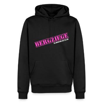 bergwandern kraxeln alpin bergziege klettern - Männer Premium Bio Hoodie - Schwarz - Vorne - Nico (187cm)