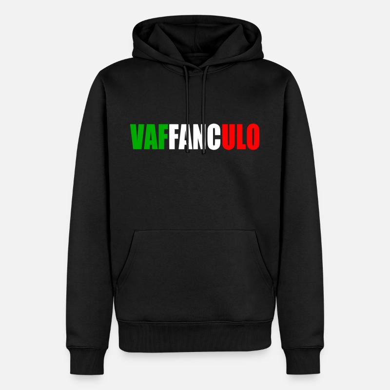 Vaffanculo - Männer Premium Bio Hoodie - Schwarz
