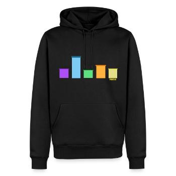 Parkour Arc-en-ciel-Parkour-Art Freerunning - Sweat à capuche Premium bio Homme - noir - Devant - Nico (187cm)