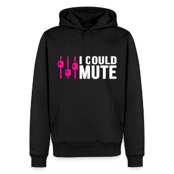 DJ Music Audio Mixer Analog Audio Mixer Disco - Men’s Premium Organic Hoodie - black - Front - Nico (187cm)