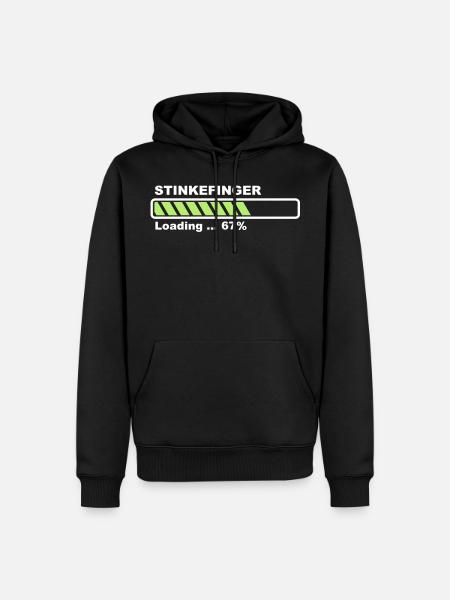 Stinkefinger - loading! - Männer Premium Bio Hoodie -