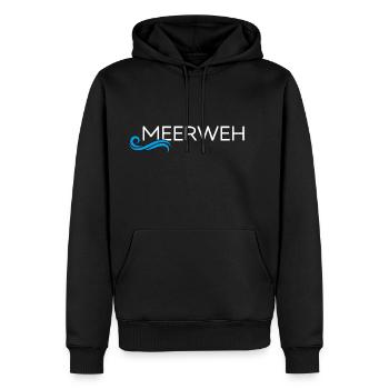 meer sommer-vibes rügen moin moin meerweh - Männer Premium Bio Hoodie - Schwarz - Vorne - Nico (187cm)