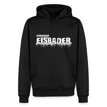 Eisbader cooler Winterschwimmer im Frost - Männer Premium Bio Hoodie - Schwarz - Vorne - Nico (187cm)