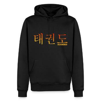Taekwondo Korea-Kampfsport Allkampf Formenlauf - Männer Premium Bio Hoodie - Schwarz - Vorne - Nico (187cm)