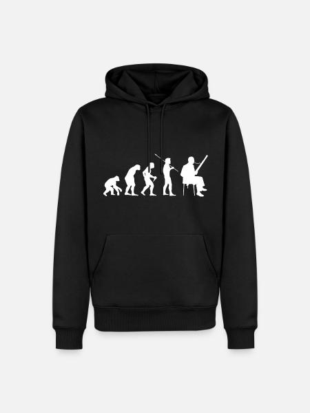 Fagott Evolution Fagottist - Männer Premium Bio Hoodie - Schwarz