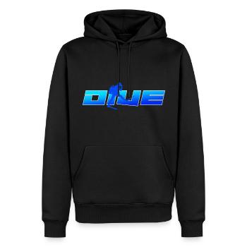 plongée Plongée accro à la plongée profonde - Sweat à capuche Premium bio Homme - noir - Devant - Nico (187cm)