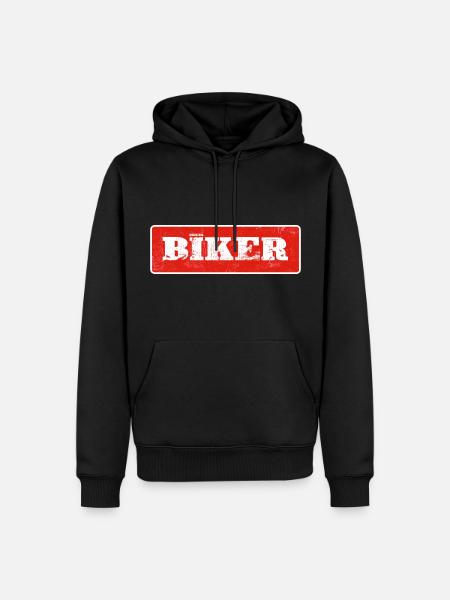 VTT pneu piste piste vélo VTT - Sweat à capuche Premium bio Homme - noir