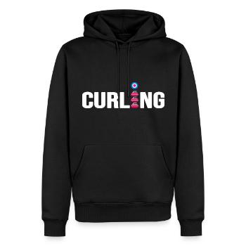curling eisstockschießen curlingstein curl - Männer Premium Bio Hoodie - Schwarz - Vorne - Nico (187cm)