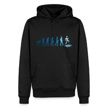 eisbader eisbadsaison kneipp eisbaden eiswasser - Männer Premium Bio Hoodie - Schwarz - Vorne - Nico (187cm)