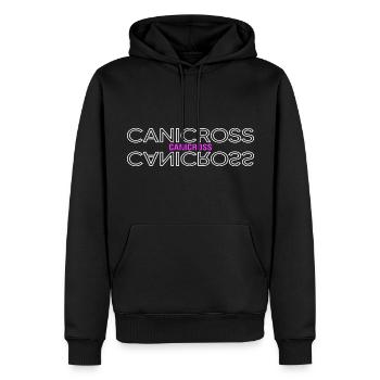 Canicross dogrun laufen mit Hund CanicrossDay - Männer Premium Bio Hoodie - Schwarz - Vorne - Nico (187cm)
