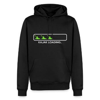 Kayak Canoë Pagayer Kayak Chargement - Sweat à capuche Premium bio Homme - noir - Devant - Nico (187cm)