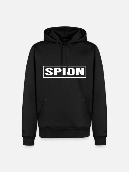 Spy undercover agent elite superhero - Men’s Premium Organic Hoodie - black