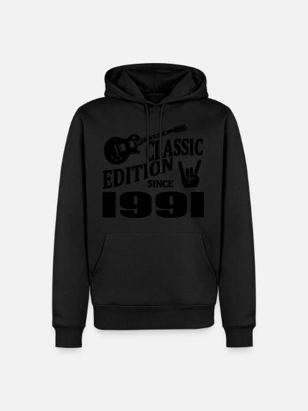 Classic edition since 1991 - Men’s Premium Organic Hoodie - black