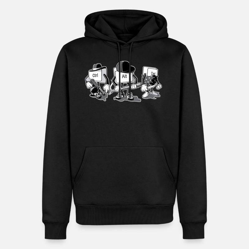 Mafia informatique - Sweat à capuche Premium bio Homme - noir