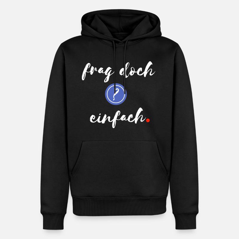 Il suffit de demander - Sweat à capuche Premium bio Homme - noir