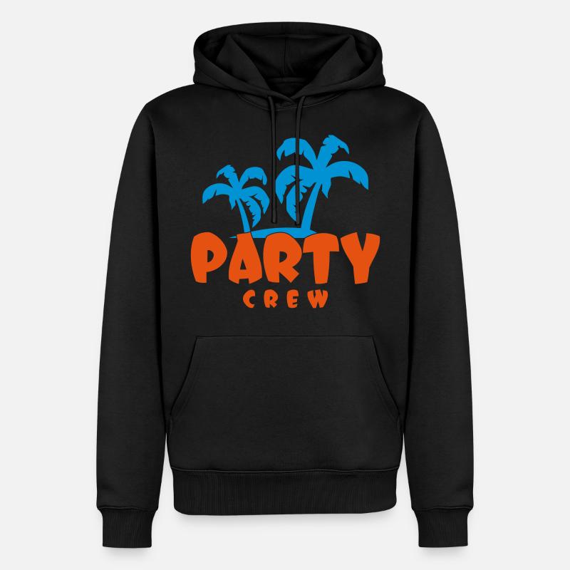 partycrew2clr - Sweat à capuche Premium bio Homme - noir