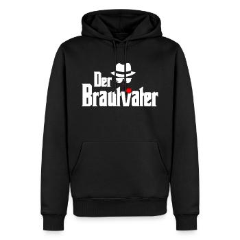 Der Brauvater Vater der Braut Geschenk - Männer Premium Bio Hoodie - Schwarz - Vorne - Nico (187cm)