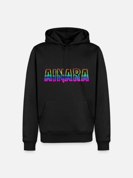 ainara rs rainbow - Men’s Premium Organic Hoodie - black